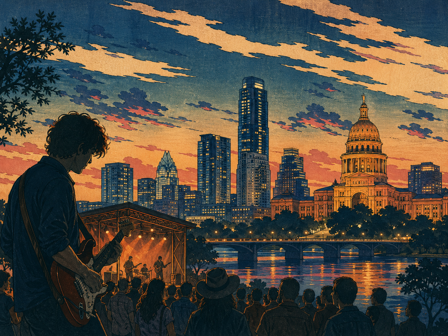 オースティンの音楽、テック、州会議事堂