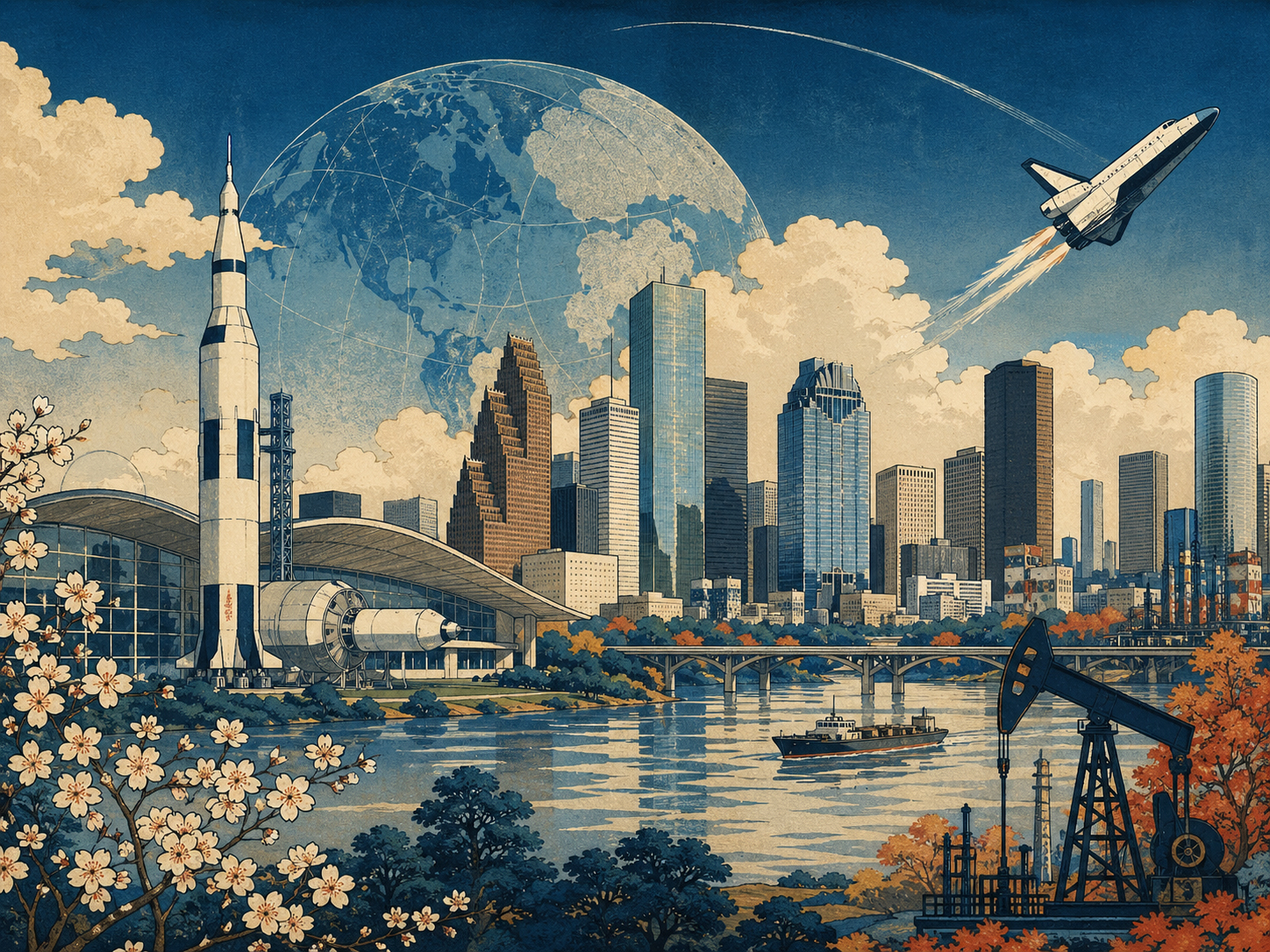 ヒューストンの宇宙、石油、摩天楼